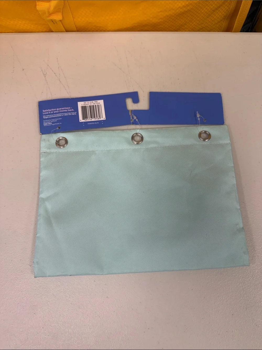 up & up Zip-Up Mesh Binder Pouch in Mint fits in a 3 ring binder 10”x7”